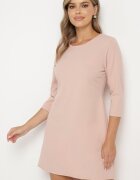 new collection Rochie roz tip trapez cu spatele mai lung Gemirina