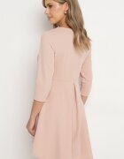new collection Rochie roz tip trapez cu spatele mai lung Gemirina