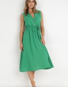 new collection Rochie Verde cu Cordon Kydasia