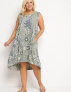 new collection Rochie Verde închis De viscoză cu spate mai lung fără mâneci Fiema