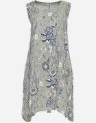new collection Rochie Verde închis De viscoză cu spate mai lung fără mâneci Fiema