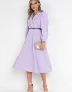 new collection Rochie Violet Cloș cu curea Aidyn
