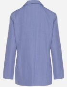 new collection Sacou Albastru La două rânduri de nasturi cu Viscoză și Umeri Întăriți Elliovae