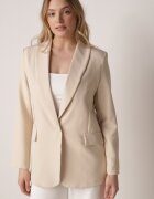 new collection Sacou bej decorat cu imitație de buzunare Sovzedi