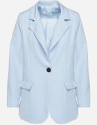 new collection Sacou Clasic Albastru cu croială la un singur rând cu imitație de buzunare Felzeri