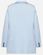 new collection Sacou Clasic Albastru cu croială la un singur rând cu imitație de buzunare Felzeri