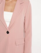 new collection Sacou clasic roz cu croi la un rând de nasturi cu imitație de buzunare Felzeri