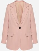 new collection Sacou clasic roz cu croi la un rând de nasturi cu imitație de buzunare Felzeri