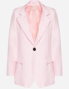 new collection Sacou clasic roz pal cu croi la un rând de nasturi cu imitație de buzunare Felzeri