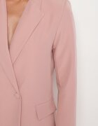 new collection Sacou cu două rânduri de nasturi roz deschis Mangane