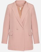 new collection Sacou cu două rânduri de nasturi roz deschis Mangane