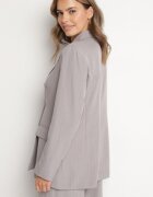 new collection Sacou Gri dublu cu viscoză și umeri structurați Elliovae