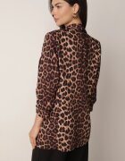 new collection Sacou Maro cu Mâneci 3/4 Leopard cu Revere Decorative Dittia