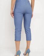 new fashion Pantaloni Albaștri trei sferturi cu elastic în talie și legătură Cidasara