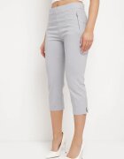 new fashion Pantaloni Gri de lungime 3/4 cu bandă elastică în talie și cu legătură Cidasara