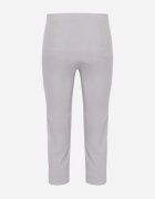 new fashion Pantaloni Gri de lungime 3/4 cu bandă elastică în talie și cu legătură Cidasara