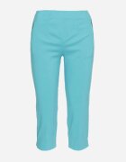new fashion Pantaloni Mentă 3/4 cu talie elastică și legătură Cidasara