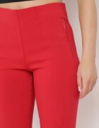 new fashion Pantaloni Roșii 3/4 cu bandă elastică în talie și șnur Cidasara