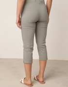 new fashion Pantaloni verzi deschis de lungime 3/4 cu bandă elastică în talie și legătură Cidasara