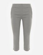 new fashion Pantaloni verzi deschis de lungime 3/4 cu bandă elastică în talie și legătură Cidasara