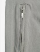 new fashion Pantaloni verzi deschis de lungime 3/4 cu bandă elastică în talie și legătură Cidasara