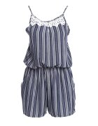 new fashion Salopetă Albastru marin-Alb Hush