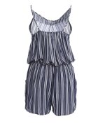 new fashion Salopetă Albastru marin-Alb Hush
