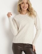 newstar Pulover Bej deschis cu Vâscoză și Modal și Model decorativ Jaliti