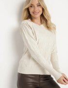 newstar Pulover Bej deschis cu Vâscoză și Modal și Model decorativ Jaliti