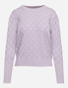 newstar Pulover Violet deschis cu Vâscoză Modal și Împletitură Decorativă Jaliti