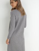 newstar Rochie Gri Dreaptă din Tricot Zammar