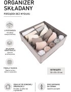 nice life Organizator pliabil cu fund cu închidere Celie Gri