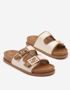 nm Papuci maro casual cu barete cu catarame Redunise
