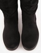 orena paris Botine casual cu cusături decorative și cataramă Mellegra Negre