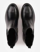 orena paris Botine clasice cu talpă joasă (tip chelsea) cu inserție din material elastic Baument Negre