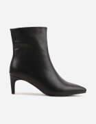 orena paris Botine minimaliste cu toc mic și vârf ascuțit Bavin Negre