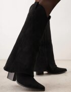 orena paris Cizme cowboy cu toc și carâmb răsucit Hemitalla Negre