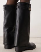 orena paris Cizme cu caramb ce imită cracul pantalonului izolați Catarra Negre