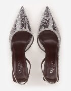 pallika paris Pantofi cu toc cui Maro Transparente cu călcâiul descoperit împodobite cu zirconii Krisqirelle