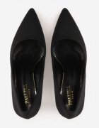 pallika paris Pantofi stiletto negri clasici din țesătură netedă Orianna