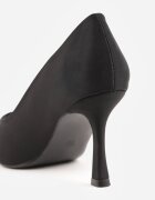 pallika paris Pantofi stiletto negri clasici din țesătură netedă Orianna