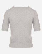 palma Bluză Gri Clasică cu adaos de bumbac și viscoză Merionara