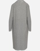 palma Cardigan Gri Lung cu Viscoză și Buzunare Fără Închidere Naritha