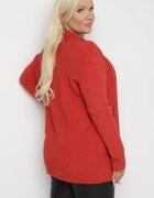 palma Cardigan Roz cu Bumbac și Viscoză Decorat cu Franjuri Velanise