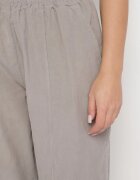 palma Pantaloni Gri Clasici din Bumbac cu Talie Înaltă Isesi