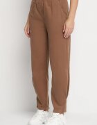 palma Pantaloni Maro de Bumbac cu Talie Înaltă Melili