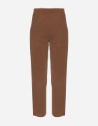 palma Pantaloni Maro de Bumbac cu Talie Înaltă Melili