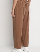 palma Pantaloni Maro Lari din bumbac cu talie înaltă Florili