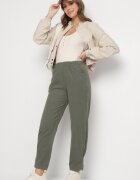 palma Pantaloni Verde închis Din bumbac Cu talie înaltă Melili