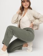 palma Pantaloni Verde închis Din bumbac Cu talie înaltă Melili